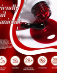 6 Colors Red Gel Polish Set 10ml