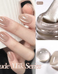 6 Colors Nude Milk Gel Polish Set 10ml