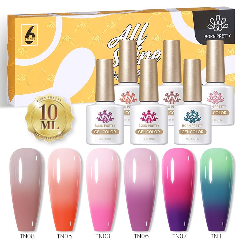 6 Colors Gel Polish Set (Magnetic, Thermal)