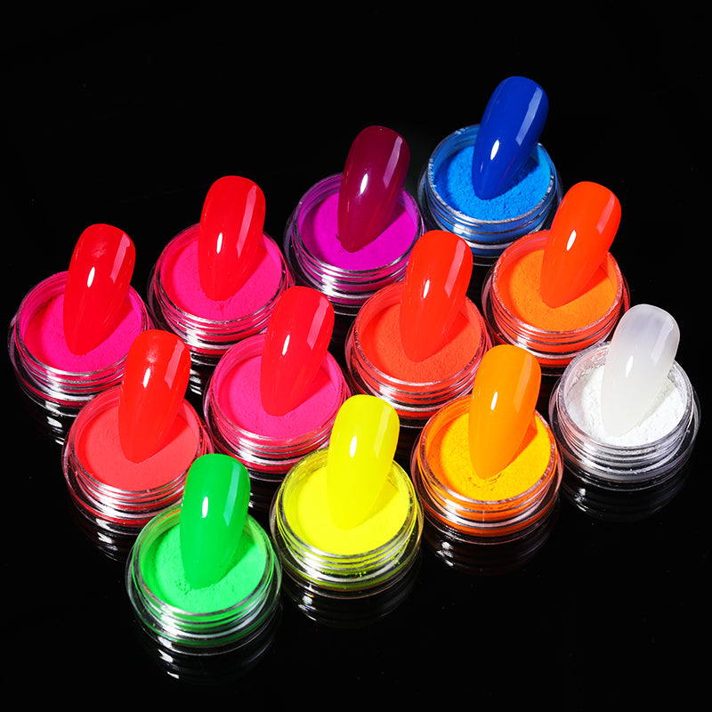 12 Colors Neon Fluorescent Powder