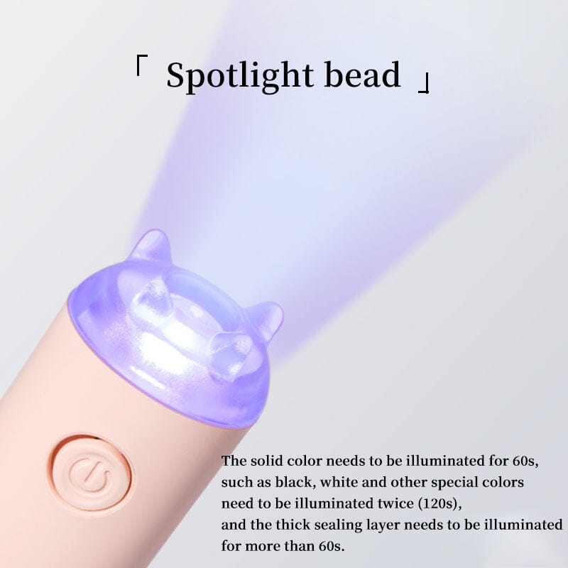 3W LED Nail Lamp 180MAH Type-c Rechargeable White