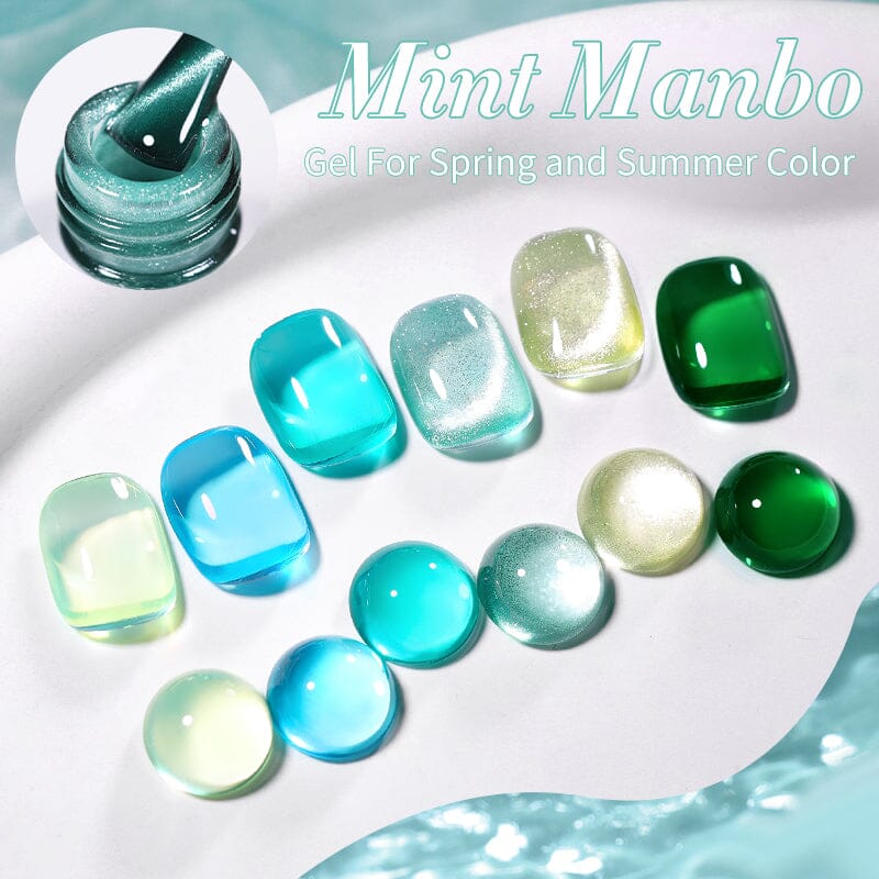 6 Colors Mint Manbo Gel Polish Set 10ml