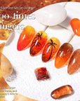 6 Colors Crystal Amber Jelly Gel Polish Set 10ml