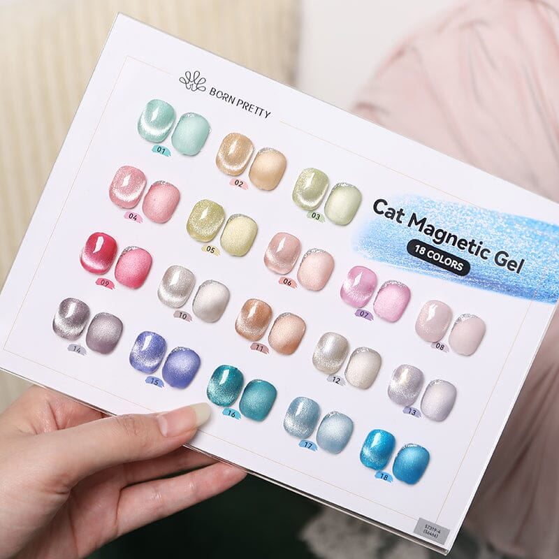 Color Chart Card for Sea Blue Cat Magnetic Gel