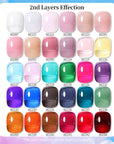 22 Colors Jelly Nude Gel Set 15ml