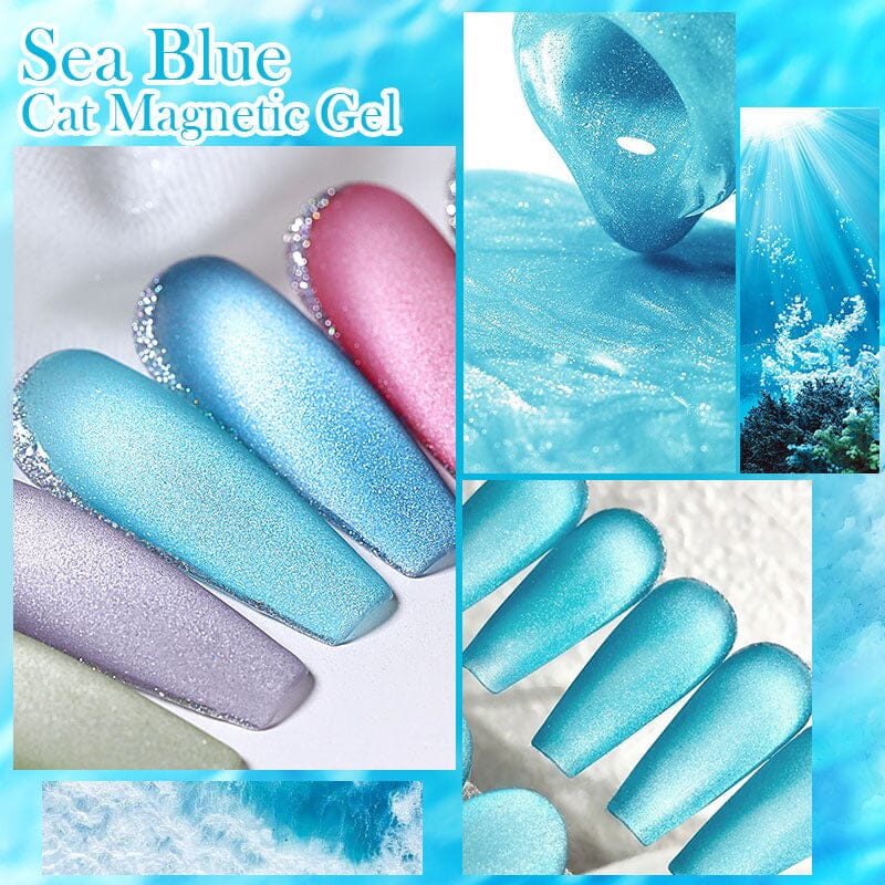 18 Colors Sea Blue Cat Magnetic Gel Set 10ml