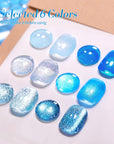 6 Colors Gel Polish Blue Stars Mixed Set 7ml