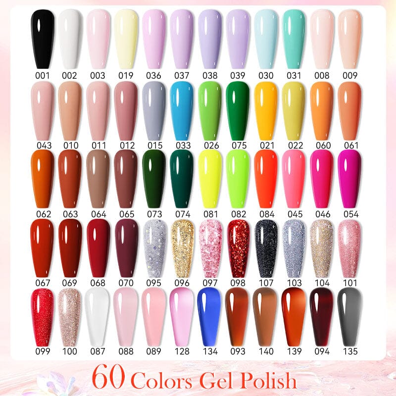 66pcs Color Gel Polish Set 01 15ml