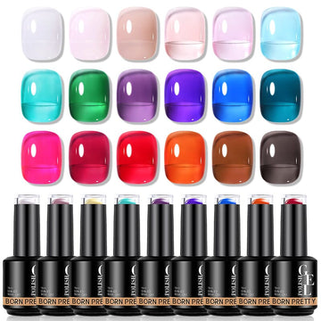 22 Colors Jelly Nude Gel Set 15ml