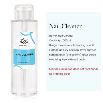 500ml Nail Cleaner Gel Remover Brush Cleaner