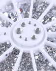 3D Nail Rhinestones in Wheel