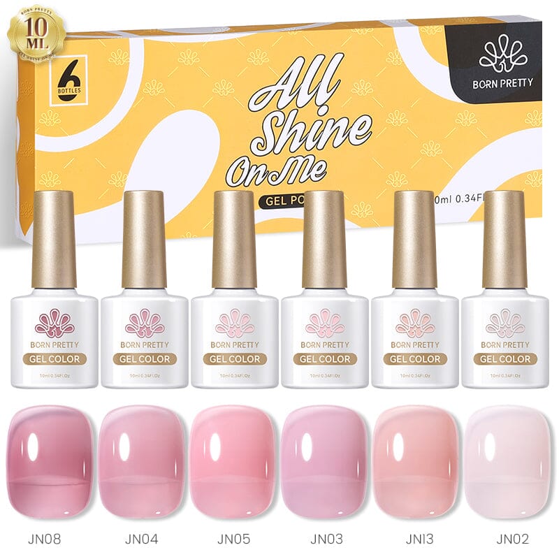 6 Colors Jelly Nude Gel Set 10ml