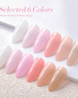 6 Colors Prime Basic Milky Jelly Gel 7ml