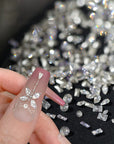 50pcs Silver Nail Rhinestones 04