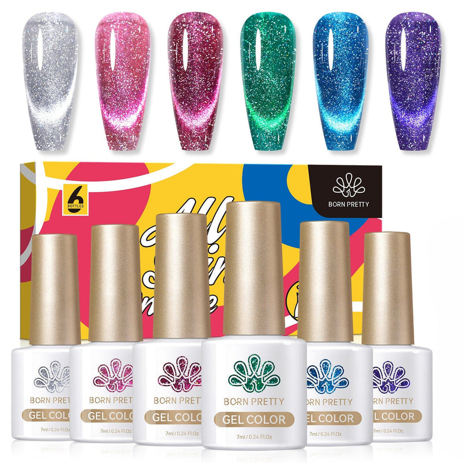 6 Colors Cat Magnetic Gel Polish Set 7ml