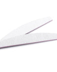 5pcs White Curved Nail Files 100/180