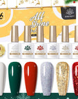 6 Colors Christmas Gel Polish Set