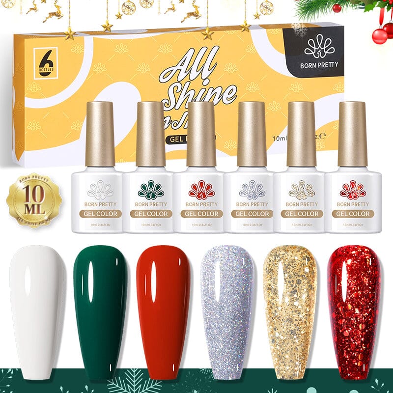 6 Colors Christmas Gel Polish Set