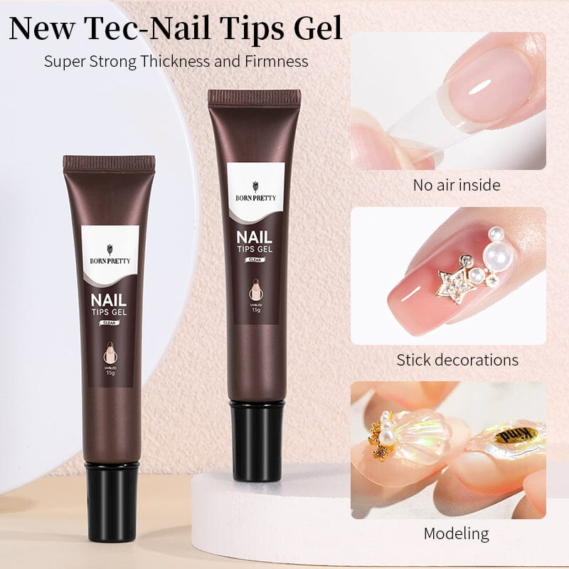 Clear Nail Tips Gel 15g