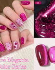 6 Colors Vivi Magenta Gel Polish Set 10ml