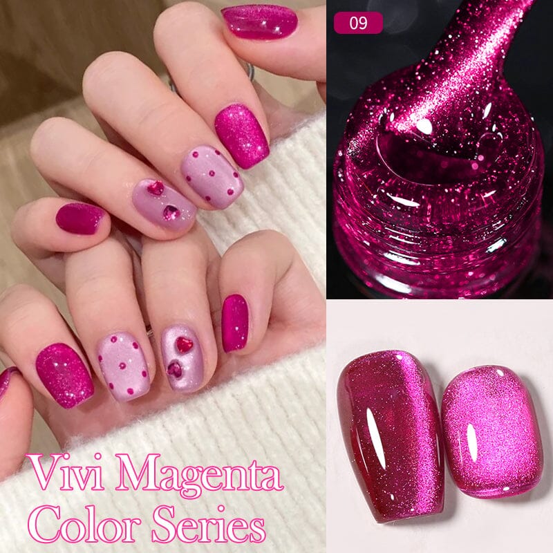 6 Colors Vivi Magenta Gel Polish Set 10ml