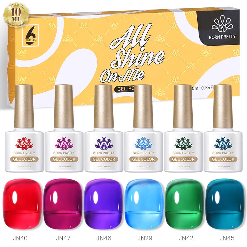 6 Colors Jelly Nude Gel Set 10ml