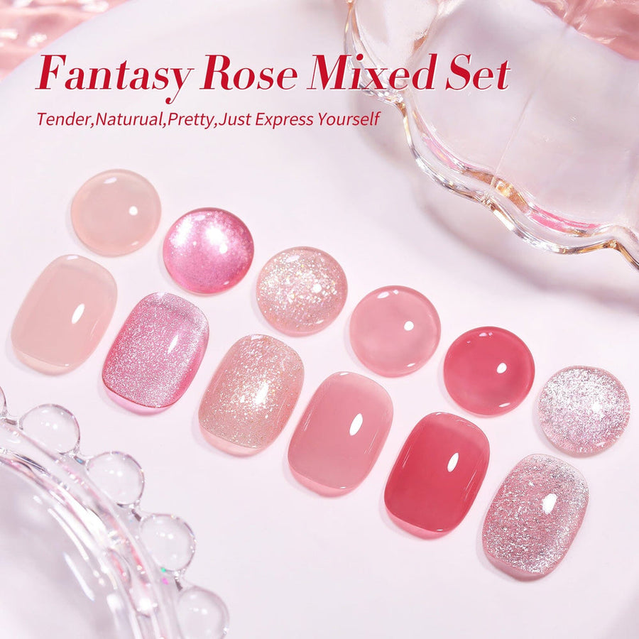 6 Colors Gel Polish Fantasy Rose Mixed Set 7ml