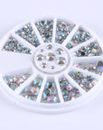 Nail Rhinestones in Wheel 3D Nail Decoration