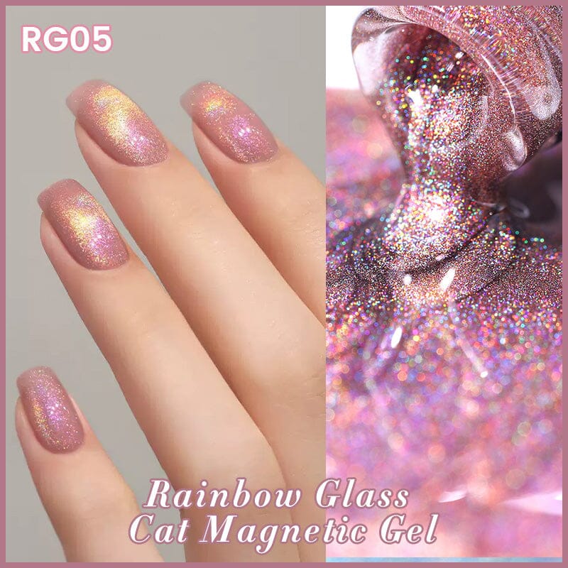 Rainbow Glass Cat Magnetic Gel Polish 10ml