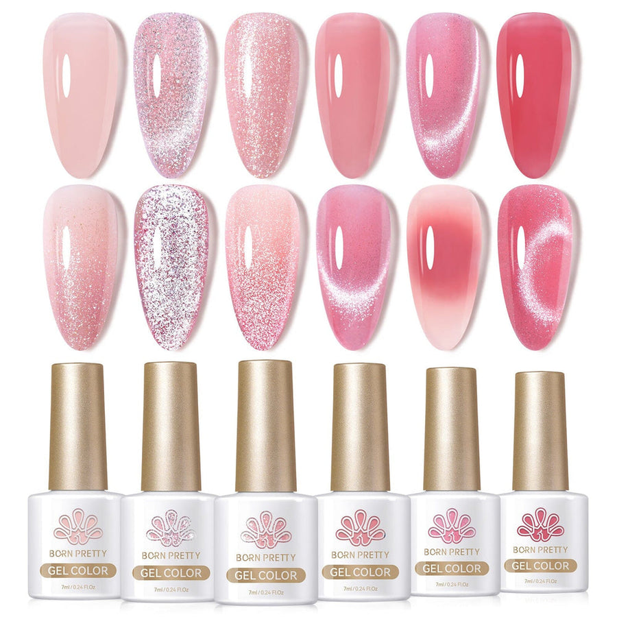 6 Colors Gel Polish Fantasy Rose Mixed Set 7ml