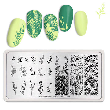 Nail Stamping Plate Natural World-L003