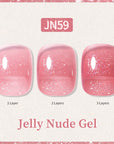 Glitter Nude Pink Jelly Nude Gel 10ml (JN51-JN74)