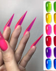 6 Colors Neon Garden Ice Jelly Gel Polish Set 7ml