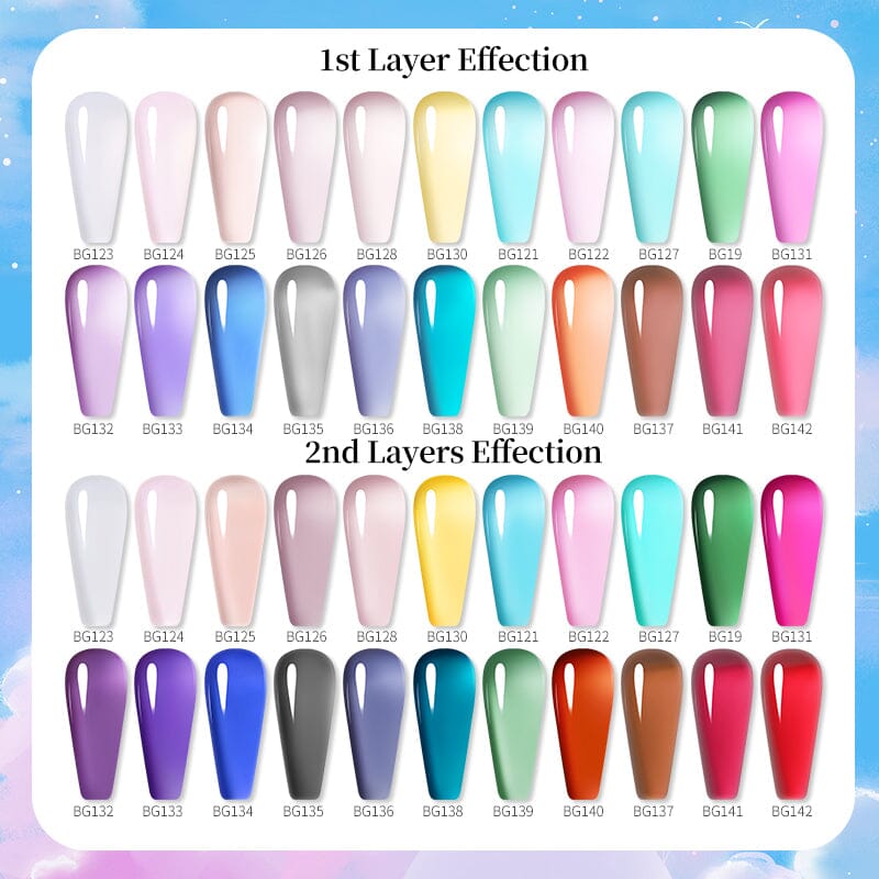 22 Colors Jelly Nude Gel Set 15ml