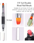 UV Gel Double Head Nail Brush - Black