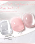 2pcs Set Water Light Cat Magnetic Gel & Jelly Nude Gel