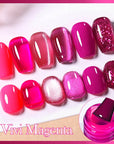 6 Colors Vivi Magenta Gel Polish Set 10ml