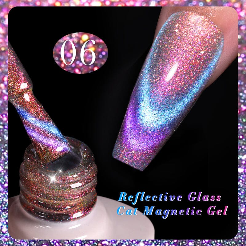 Reflective Glass Cat Magnetic Gel Polish 10ml