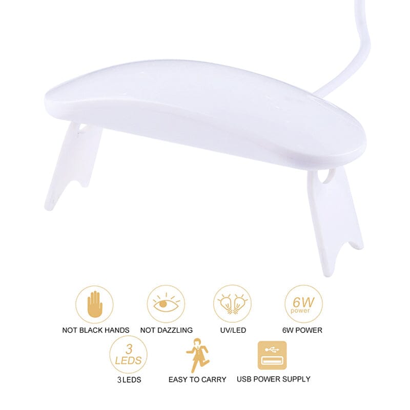 6W White UV/LED Lamp Nail Dryer