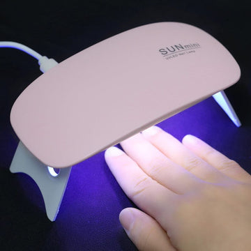 6W Mini UV LED Nail Lamp Pink