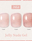 Glitter Nude Pink Jelly Nude Gel 10ml (JN51-JN74)