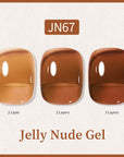 Glitter Nude Pink Jelly Nude Gel 10ml (JN51-JN74)