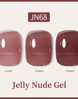 Glitter Nude Pink Jelly Nude Gel 10ml (JN51-JN74)