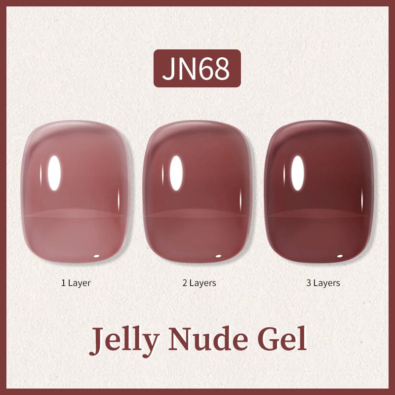 Glitter Nude Pink Jelly Nude Gel 10ml (JN51-JN74)