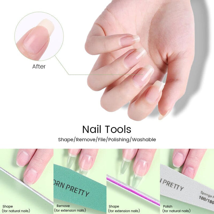 4pcs Washable Nail Files