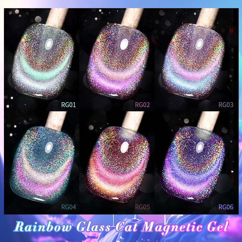 Rainbow Glass Cat Magnetic Gel Polish 10ml