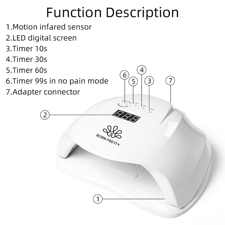 54W UV LED Nail Lamp