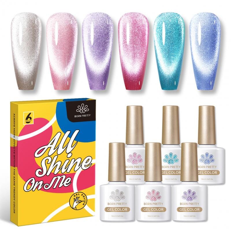 6 Colors Cat Magnetic Gel Polish Set 10ml