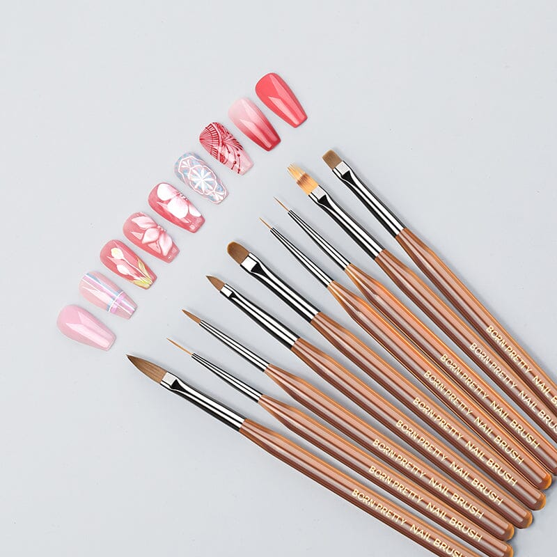 9pcs Nail Brush Set