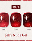 Glitter Nude Pink Jelly Nude Gel 10ml (JN51-JN74)